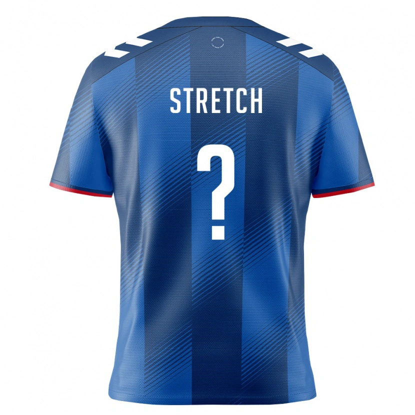 Danxen Niño Camiseta Puerto Rico Callum Stretch #0 Azul Real Rojo Blanco 1ª Equipación 26-28 La Camisa México