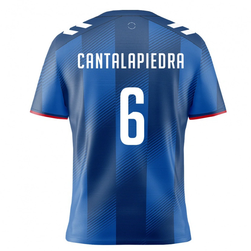 Danxen Niño Camiseta Puerto Rico Marco Cantalapiedra #6 Azul Real Rojo Blanco 1ª Equipación 26-28 La Camisa México