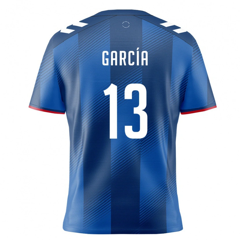 Danxen Niño Camiseta Puerto Rico Diego García #13 Azul Real Rojo Blanco 1ª Equipación 26-28 La Camisa México