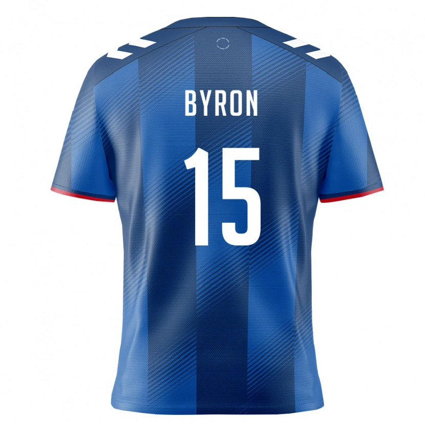 Danxen Niño Camiseta Puerto Rico Samuel Byron #15 Azul Real Rojo Blanco 1ª Equipación 26-28 La Camisa México