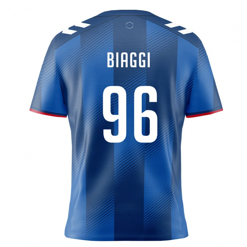 Danxen Niño Camiseta Puerto Rico Adrián Biaggi #96 Azul Real Rojo Blanco 1ª Equipación 26-28 La Camisa México