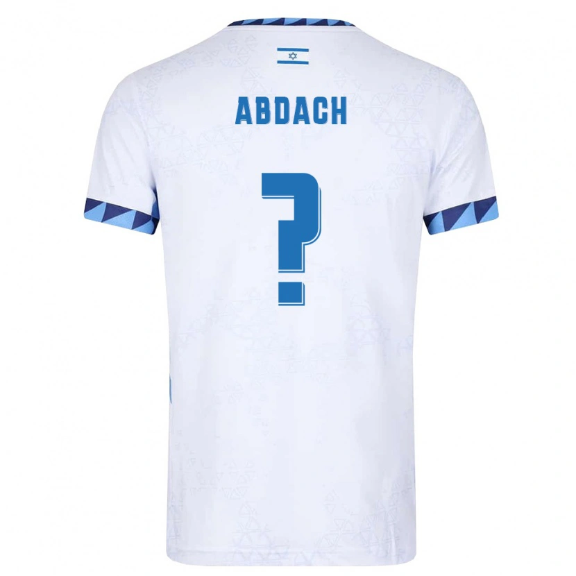 Danxen Niño Camiseta Israel Bashar Abdach #0 Blanco Azul Claro 1ª Equipación 26-28 La Camisa México