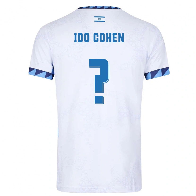 Danxen Niño Camiseta Israel Ido Cohen #0 Blanco Azul Claro 1ª Equipación 26-28 La Camisa México