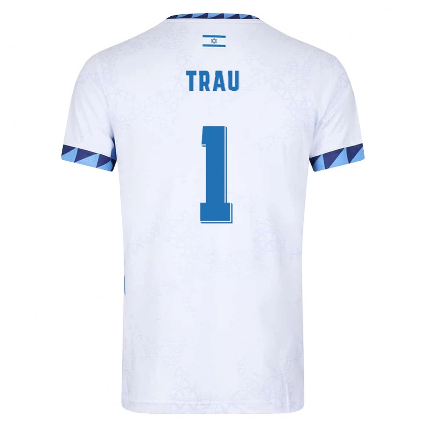 Danxen Niño Camiseta Israel Idan Trau #1 Blanco Azul Claro 1ª Equipación 26-28 La Camisa México