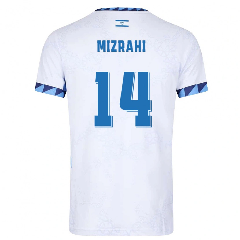 Danxen Niño Camiseta Israel Guy Mizrahi #14 Blanco Azul Claro 1ª Equipación 26-28 La Camisa México