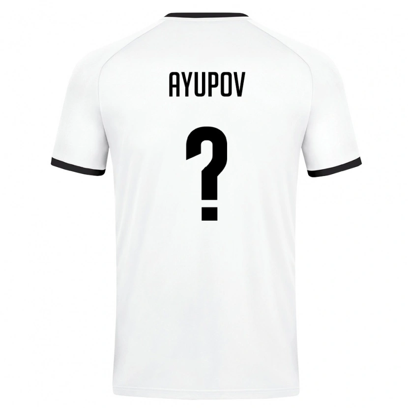 Danxen Niño Camiseta Uzbekistán Almaz Ayupov #0 Blanco Verde Oscuro 2ª Equipación 26-28 La Camisa México