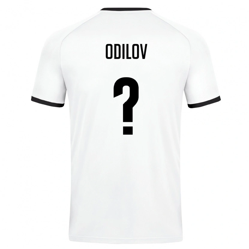 Danxen Niño Camiseta Uzbekistán Shekhroj Odilov #0 Blanco Verde Oscuro 2ª Equipación 26-28 La Camisa México