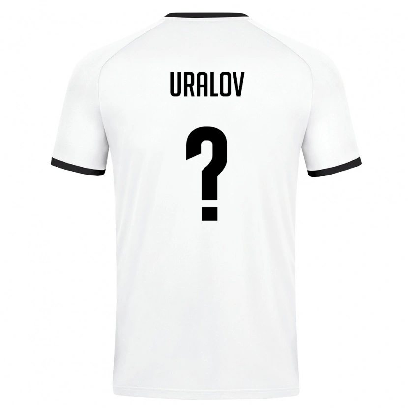 Danxen Niño Camiseta Uzbekistán Khusan Uralov #0 Blanco Verde Oscuro 2ª Equipación 26-28 La Camisa México