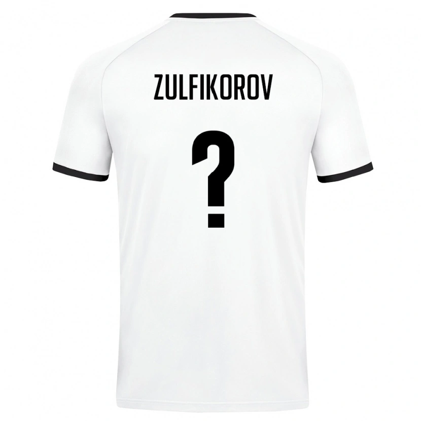Danxen Niño Camiseta Uzbekistán Khojiakbar Zulfikorov #0 Blanco Verde Oscuro 2ª Equipación 26-28 La Camisa México