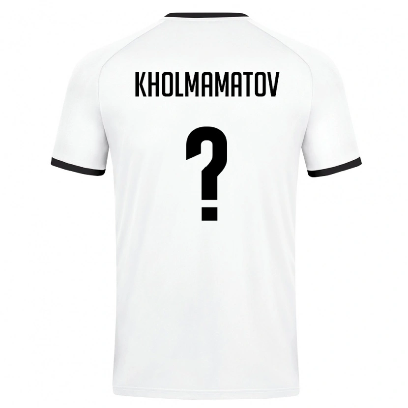 Danxen Niño Camiseta Uzbekistán Abdullokh Kholmamatov #0 Blanco Verde Oscuro 2ª Equipación 26-28 La Camisa México