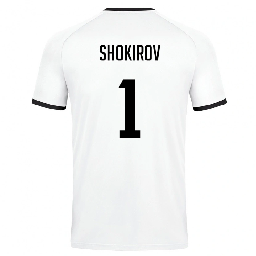 Danxen Niño Camiseta Uzbekistán Ibrokhim Shokirov #1 Blanco Verde Oscuro 2ª Equipación 26-28 La Camisa México