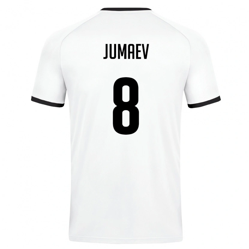 Danxen Niño Camiseta Uzbekistán Asilbek Jumaev #8 Blanco Verde Oscuro 2ª Equipación 26-28 La Camisa México