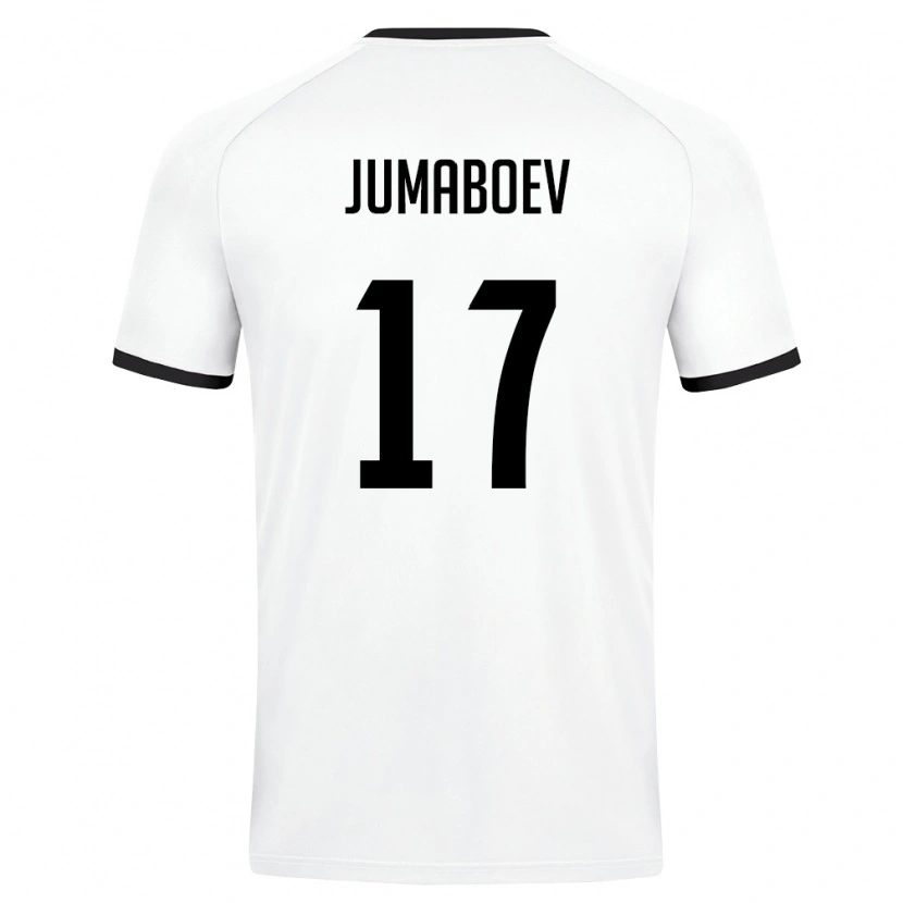 Danxen Niño Camiseta Uzbekistán Jasurbek Jumaboev #17 Blanco Verde Oscuro 2ª Equipación 26-28 La Camisa México