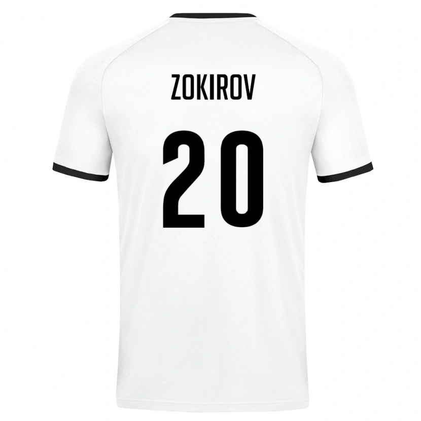Danxen Niño Camiseta Uzbekistán Feruzjon Zokirov #20 Blanco Verde Oscuro 2ª Equipación 26-28 La Camisa México