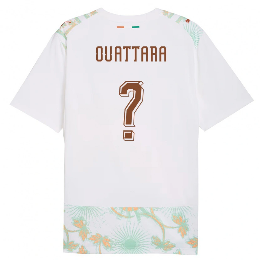 Danxen Niño Camiseta Costa De Marfil Abdoul Ouattara #0 Blanco Naranja Verde 2ª Equipación 26-28 La Camisa México