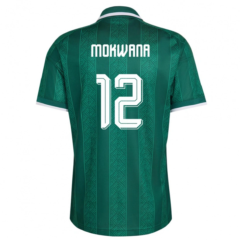 Danxen Niño Camiseta Sudáfrica Elias Mokwana #12 Verde Blanco Oro 2ª Equipación 26-28 La Camisa México