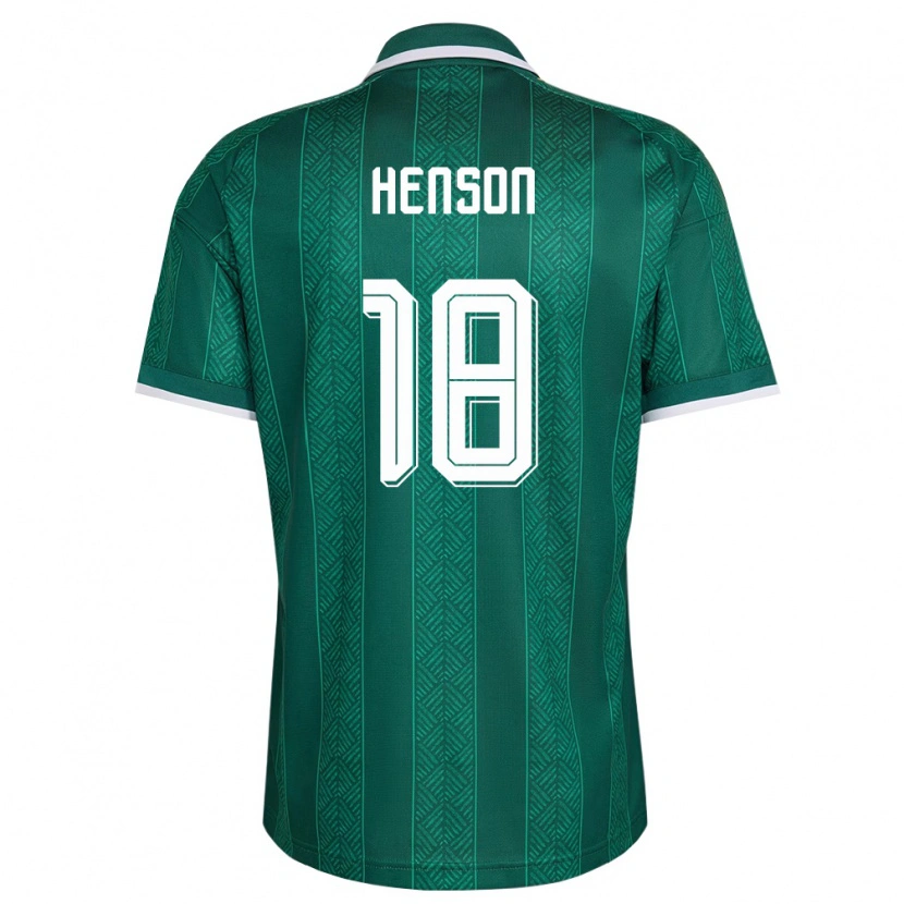 Danxen Niño Camiseta Sudáfrica Will Henson #18 Verde Blanco Oro 2ª Equipación 26-28 La Camisa México