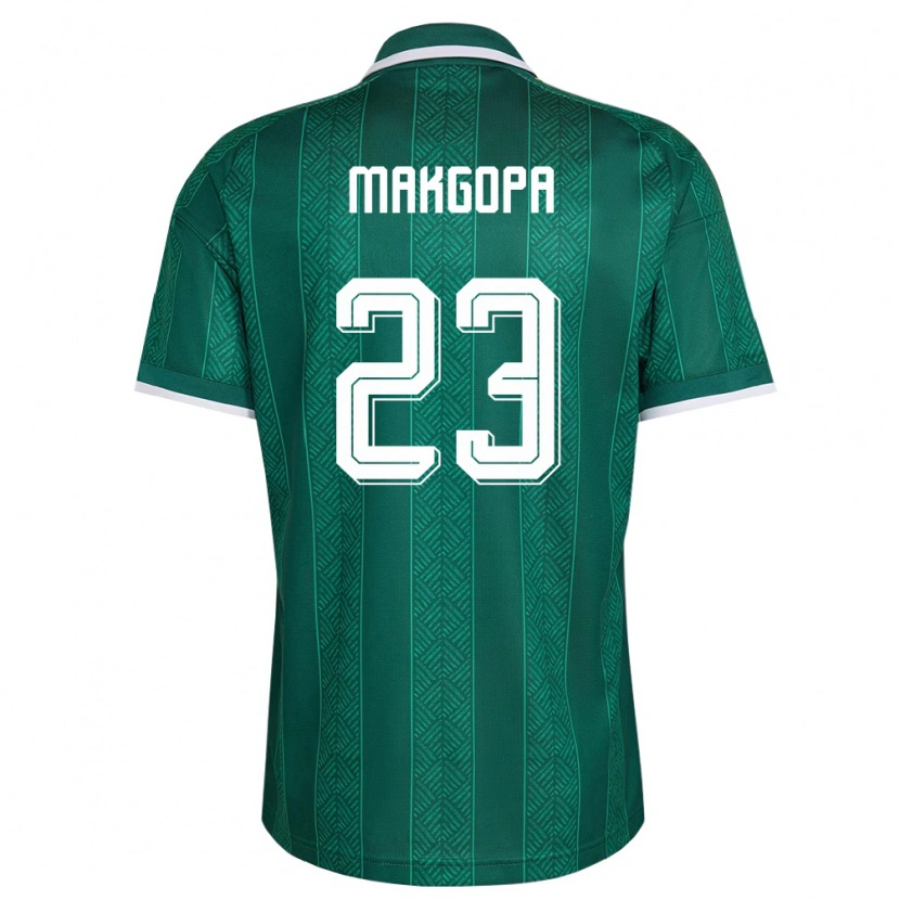 Danxen Niño Camiseta Sudáfrica Evidence Makgopa #23 Verde Blanco Oro 2ª Equipación 26-28 La Camisa México