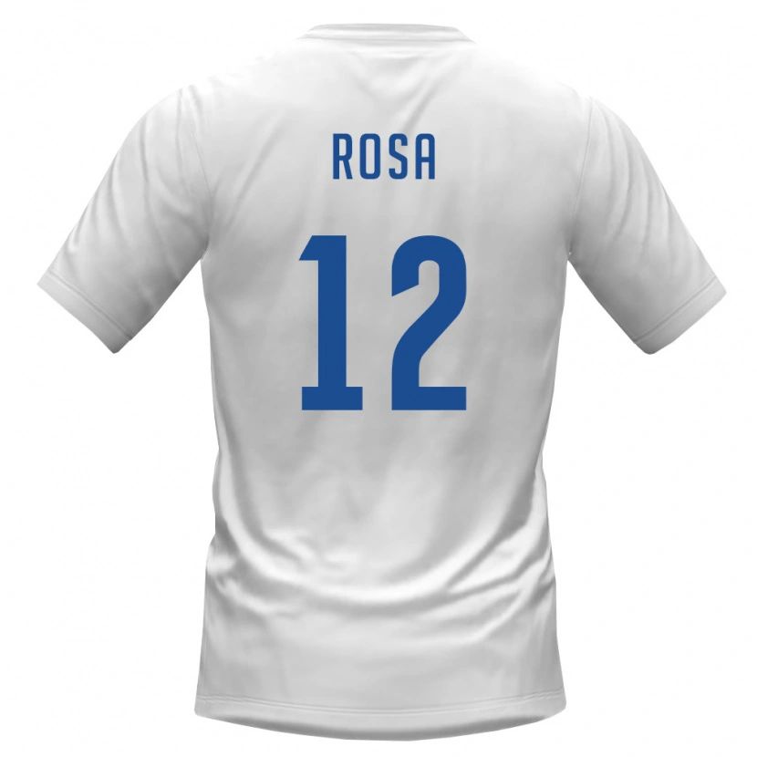 Danxen Niño Camiseta Cabo Verde Márcio Rosa #12 Blanco Borgoña 2ª Equipación 26-28 La Camisa México