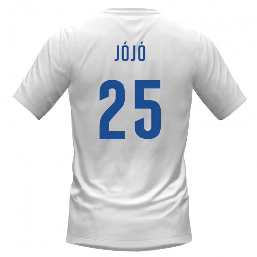 Danxen Niño Camiseta Cabo Verde Jójó #25 Blanco Borgoña 2ª Equipación 26-28 La Camisa México