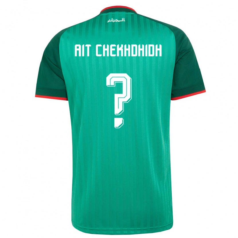 Danxen Niño Camiseta Argelia Aissa Ait Chekhdhidh #0 Verde Rojo Blanco 2ª Equipación 26-28 La Camisa México