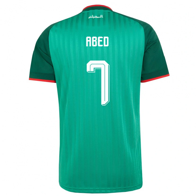 Danxen Niño Camiseta Argelia Yacine Abed #7 Verde Rojo Blanco 2ª Equipación 26-28 La Camisa México