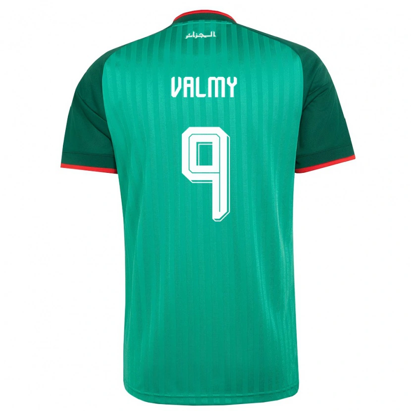Danxen Niño Camiseta Argelia Mouhammad Valmy #9 Verde Rojo Blanco 2ª Equipación 26-28 La Camisa México
