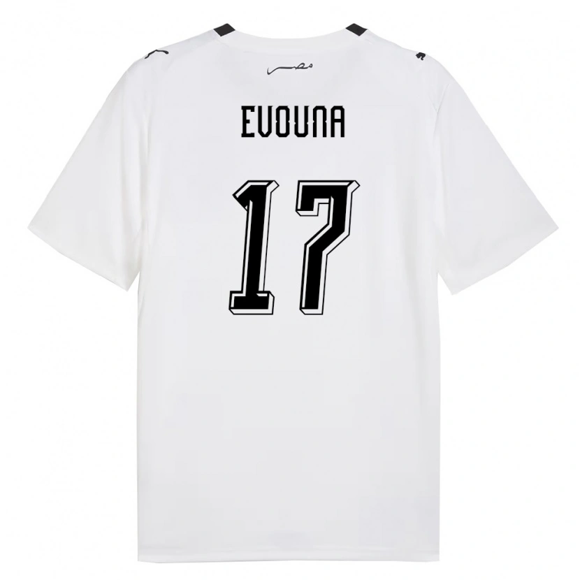 Danxen Niño Camiseta Egipto Evouna #17 Blanco Gris Negro 2ª Equipación 26-28 La Camisa México