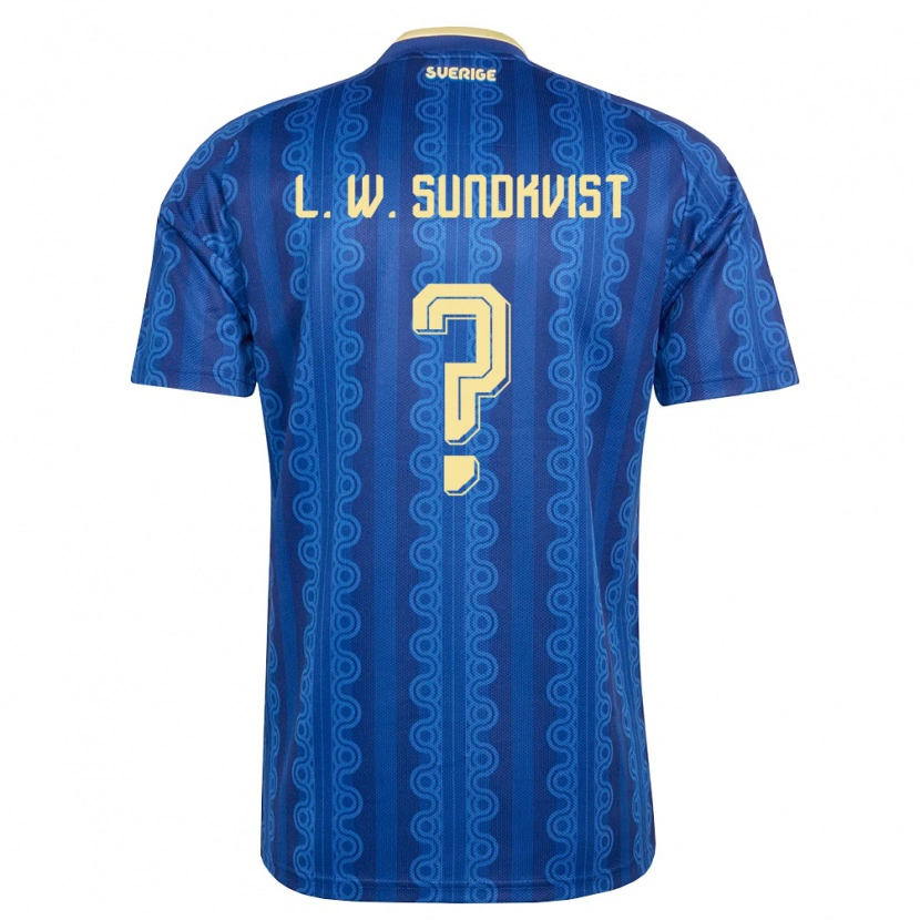 Danxen Niño Camiseta Suecia Leandro Westberg Sundkvist #0 Azul Amarillo Marino 2ª Equipación 26-28 La Camisa México
