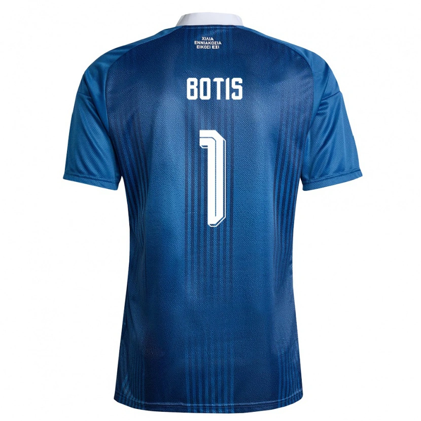 Danxen Niño Camiseta Grecia Nikolaos Botis #1 Marino Azul Blanco 2ª Equipación 26-28 La Camisa México