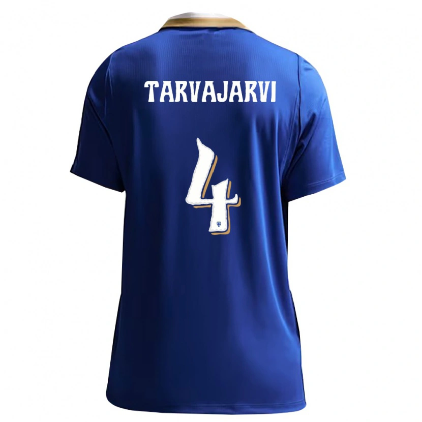Danxen Niño Camiseta Finlandia Niilo Tarvajärvi #4 Azul Blanco 2ª Equipación 26-28 La Camisa México