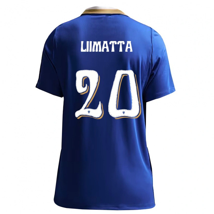 Danxen Niño Camiseta Finlandia Otso Liimatta #20 Azul Blanco 2ª Equipación 26-28 La Camisa México