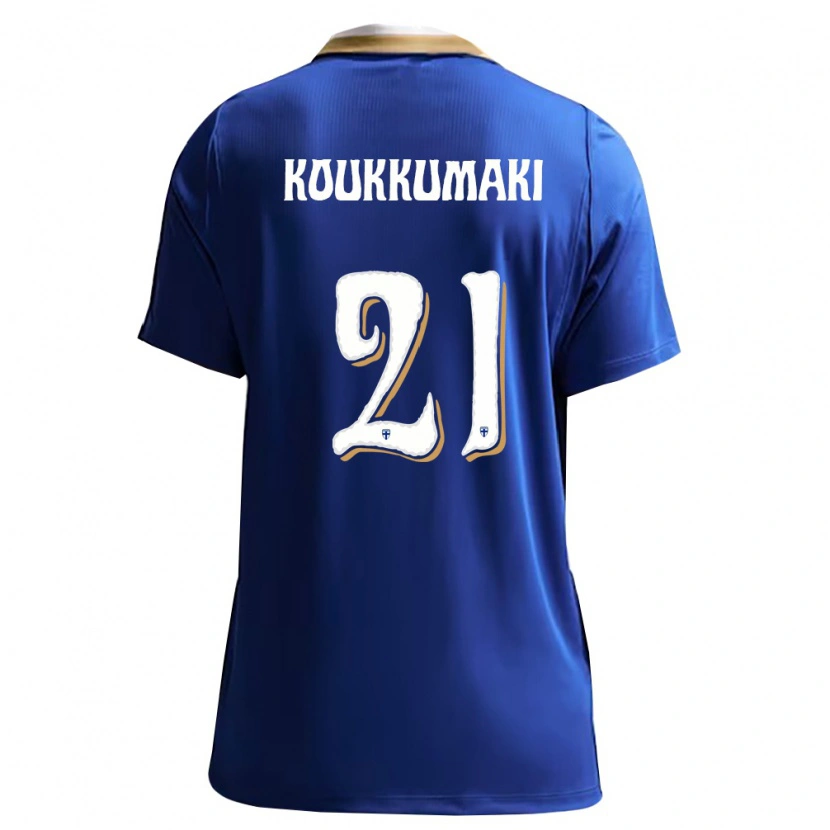 Danxen Niño Camiseta Finlandia Taavi Koukkumäki #21 Azul Blanco 2ª Equipación 26-28 La Camisa México