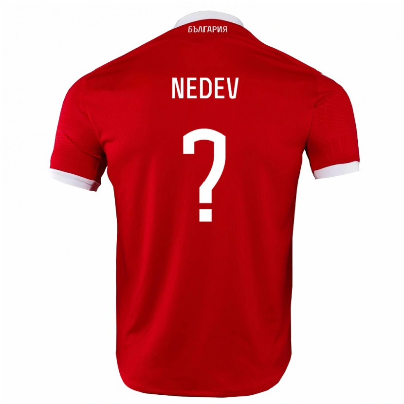 Danxen Niño Camiseta Bulgaria Kaloyan Nedev #0 Rojo Blanco 2ª Equipación 26-28 La Camisa México