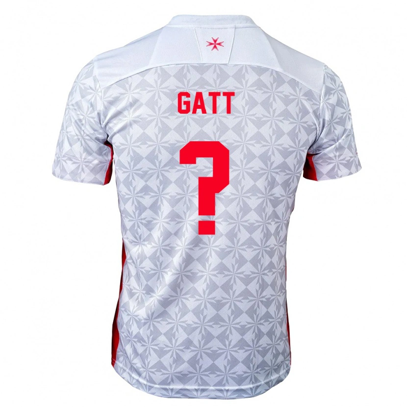 Danxen Niño Camiseta Malta Deyan Gatt #0 Gris Blanco Rojo 2ª Equipación 26-28 La Camisa México