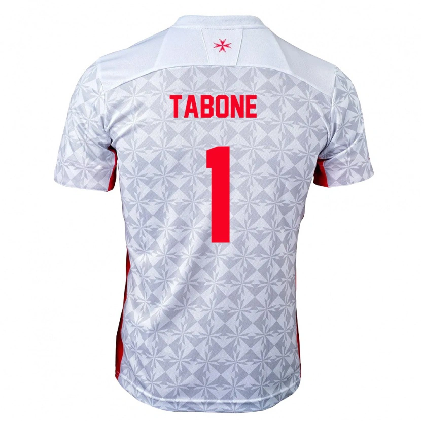 Danxen Niño Camiseta Malta Vincent Tabone #1 Gris Blanco Rojo 2ª Equipación 26-28 La Camisa México