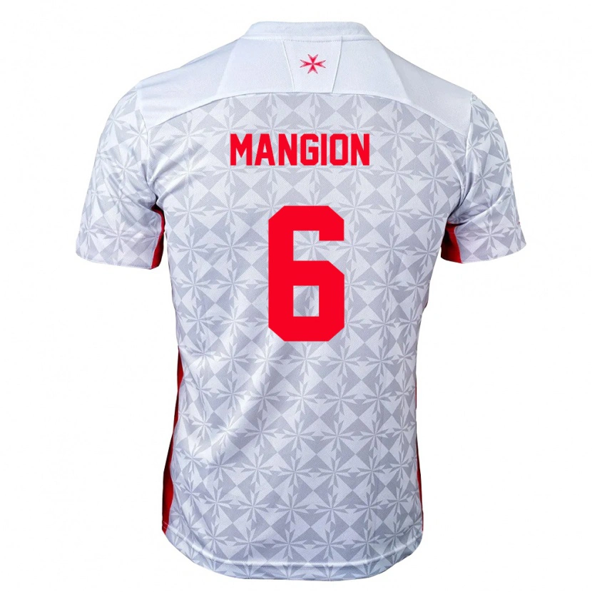 Danxen Niño Camiseta Malta Matteo Mangion #6 Gris Blanco Rojo 2ª Equipación 26-28 La Camisa México