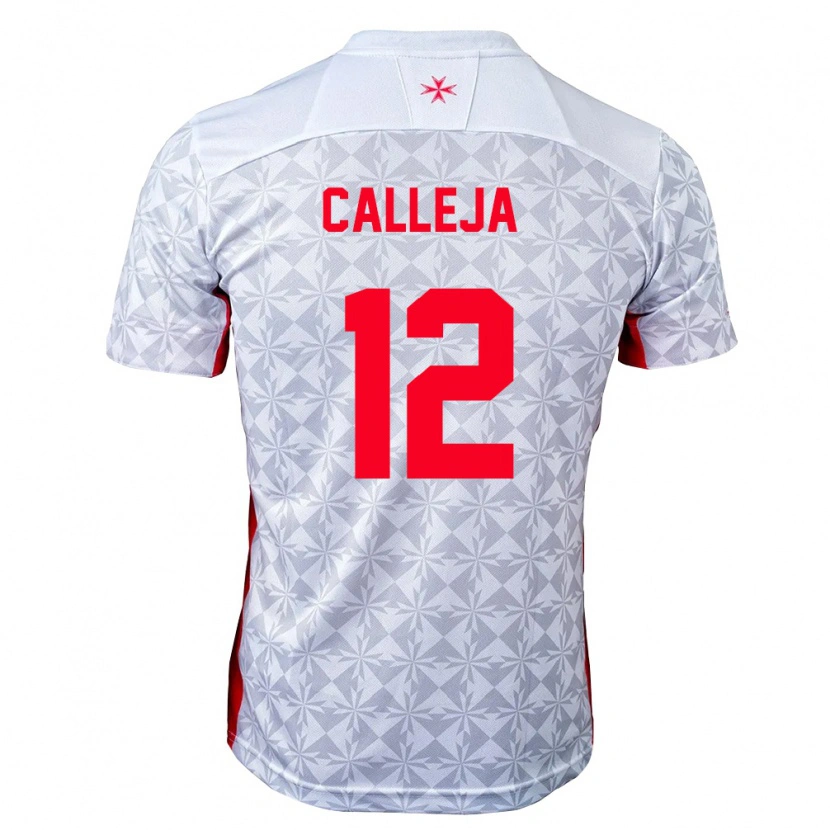 Danxen Niño Camiseta Malta Jaiel Calleja #12 Gris Blanco Rojo 2ª Equipación 26-28 La Camisa México