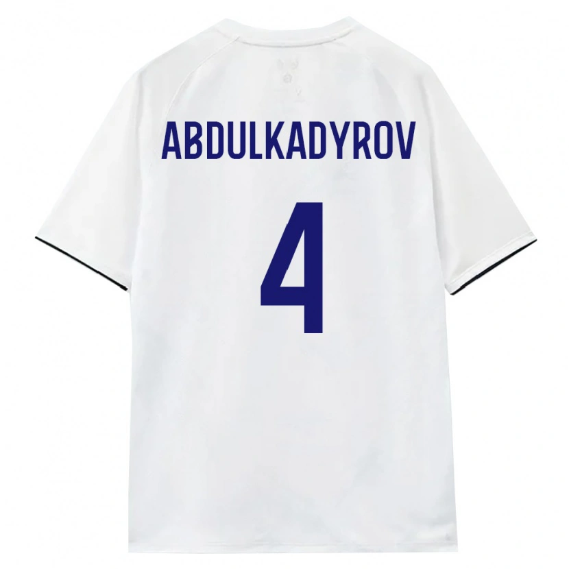 Danxen Niño Camiseta Rusia Dzhamalutdin Abdulkadyrov #4 Blanco Marrón Negro 2ª Equipación 26-28 La Camisa México