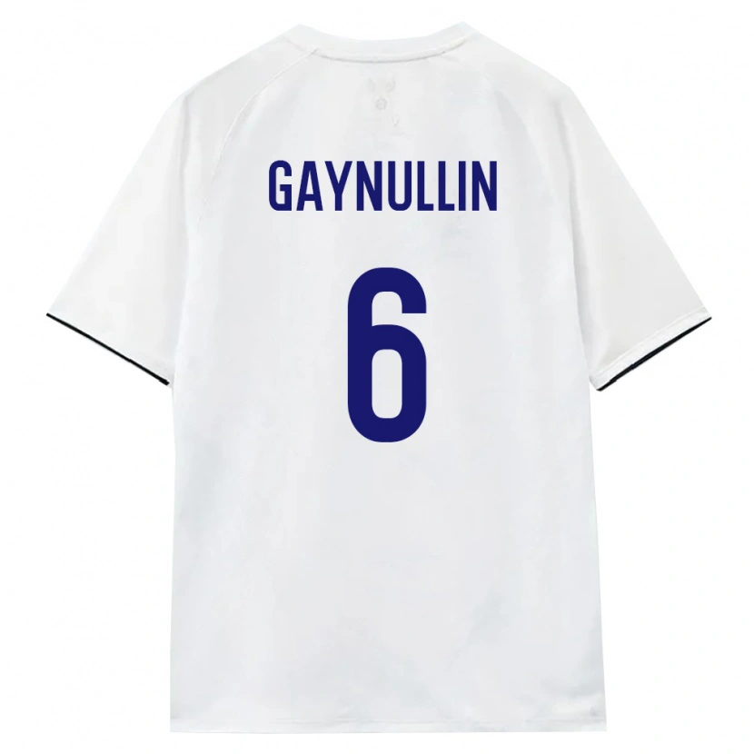 Danxen Niño Camiseta Rusia Ramil Gaynullin #6 Blanco Marrón Negro 2ª Equipación 26-28 La Camisa México