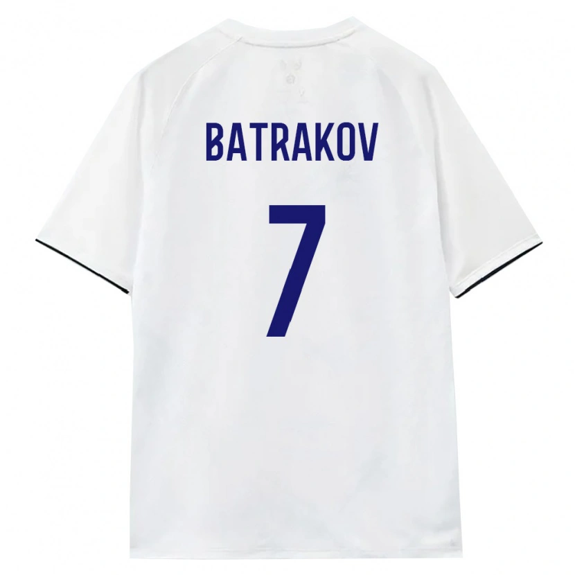 Danxen Niño Camiseta Rusia Aleksey Batrakov #7 Blanco Marrón Negro 2ª Equipación 26-28 La Camisa México