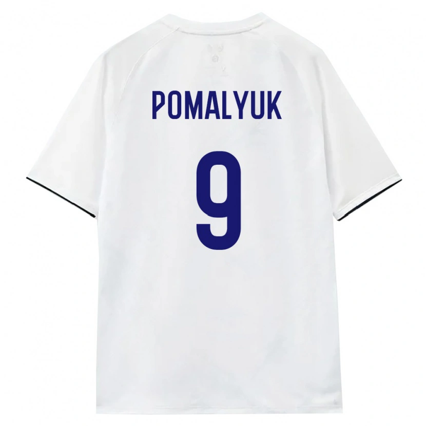 Danxen Niño Camiseta Rusia Aleksandr Pomalyuk #9 Blanco Marrón Negro 2ª Equipación 26-28 La Camisa México