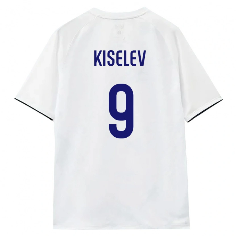 Danxen Niño Camiseta Rusia Daniil Kiselev #9 Blanco Marrón Negro 2ª Equipación 26-28 La Camisa México