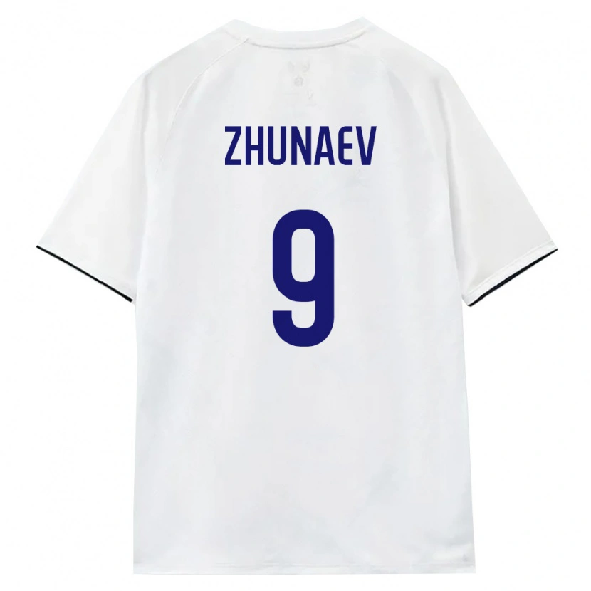 Danxen Niño Camiseta Rusia Ivan Zhunaev #9 Blanco Marrón Negro 2ª Equipación 26-28 La Camisa México