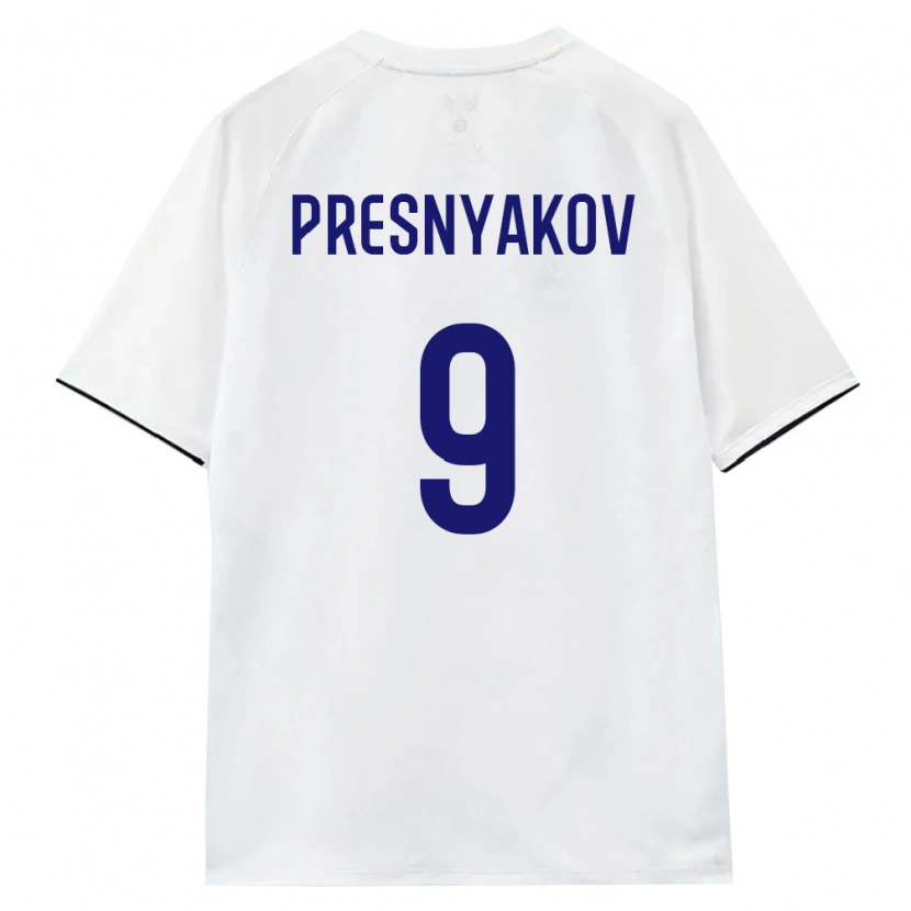 Danxen Niño Camiseta Rusia Arseniy Presnyakov #9 Blanco Marrón Negro 2ª Equipación 26-28 La Camisa México