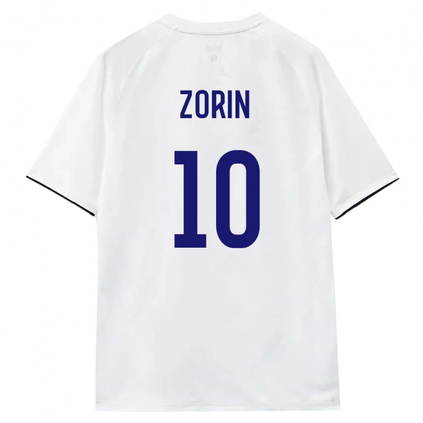 Danxen Niño Camiseta Rusia Daniil Zorin #10 Blanco Marrón Negro 2ª Equipación 26-28 La Camisa México