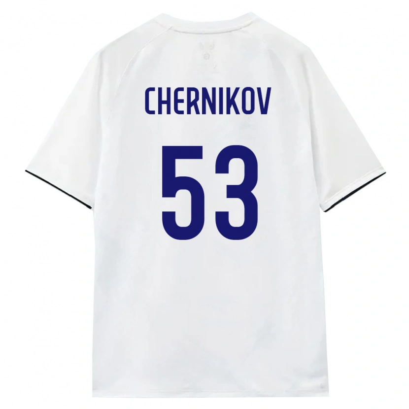 Danxen Niño Camiseta Rusia Aleksandr Chernikov #53 Blanco Marrón Negro 2ª Equipación 26-28 La Camisa México