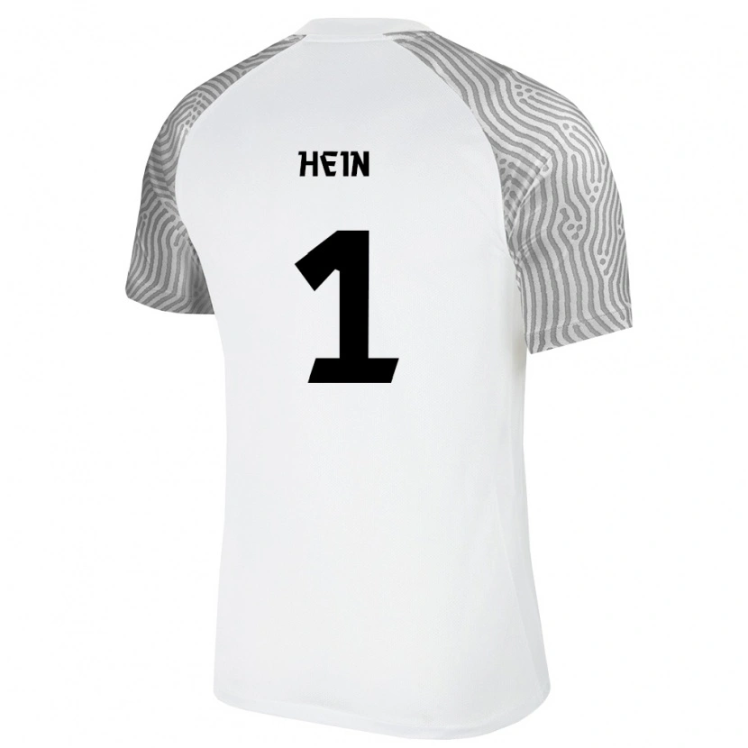 Danxen Niño Camiseta Estonia Karl Hein #1 Blanco Gris 2ª Equipación 26-28 La Camisa México