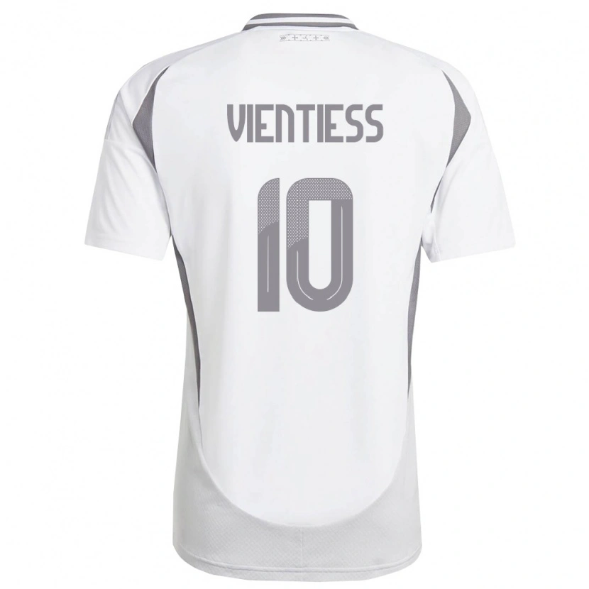 Danxen Niño Camiseta Letonia Roberts Vientiess #10 Blanco Gris Oscuro 2ª Equipación 26-28 La Camisa México