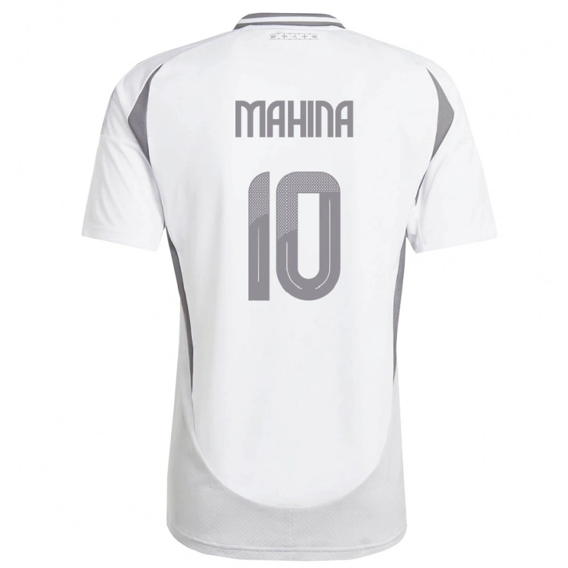 Danxen Niño Camiseta Letonia Nazars Mahina #10 Blanco Gris Oscuro 2ª Equipación 26-28 La Camisa México